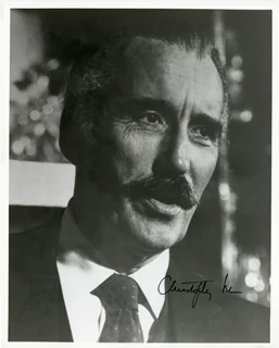 Christopher Lee autograph