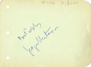 Georges Metaxa autograph