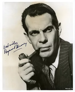 Raymond Massey autograph