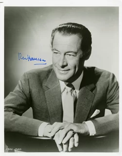 Rex Harrison autograph