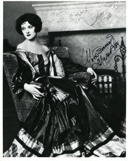 Myrna Loy autograph