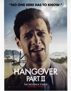 Justin Bartha autograph