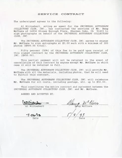 Doug McClure autograph