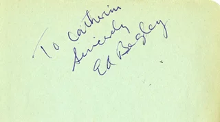 Ed Begley autograph