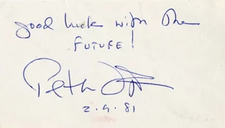 Peter Fonda autograph