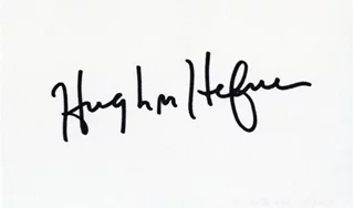 Hugh Hefner autograph