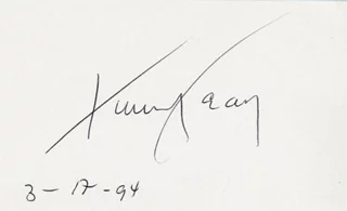 Timothy Leary autograph