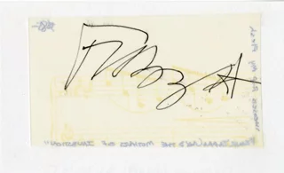 Frank Zappa autograph