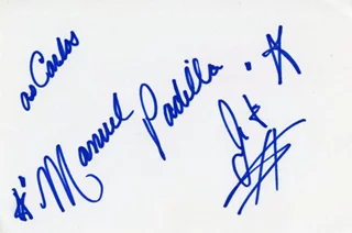 Manuel Padilla Jr. autograph