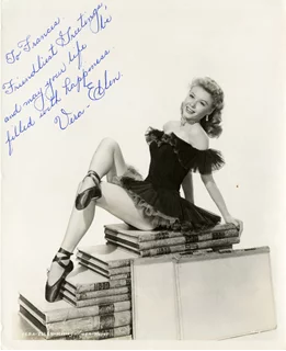 Vera-Ellen autograph