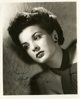 Jean Peters autograph