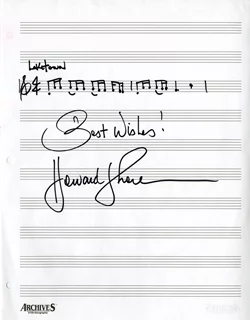 Howard Shore autograph