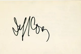 Jeff Corey autograph