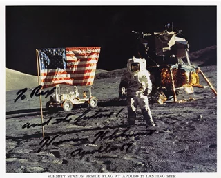 Harrison Schmitt autograph