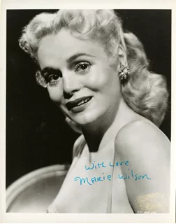 Marie Wilson autograph