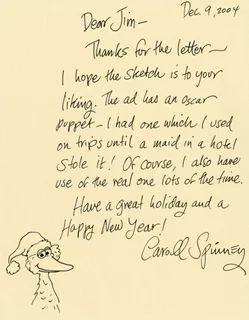 Caroll Spinney autograph