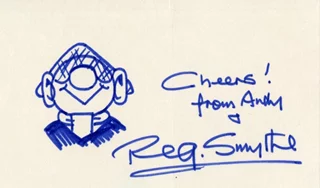 Reg Smythe autograph