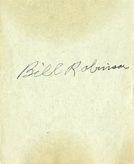Bill Robinson autograph