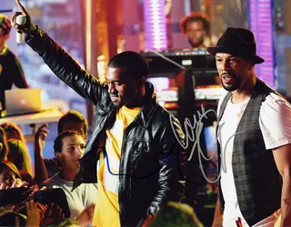 Kanye West and Common autograph