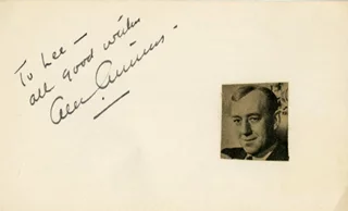 Alec Guinness autograph