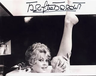 Brigitte Bardot autograph