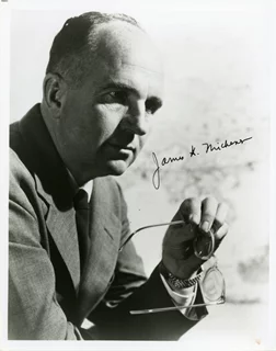 James A. Michener autograph