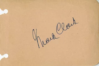 Mark W. Clark autograph