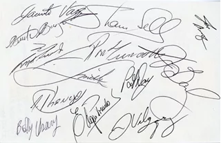 Jockeys autograph