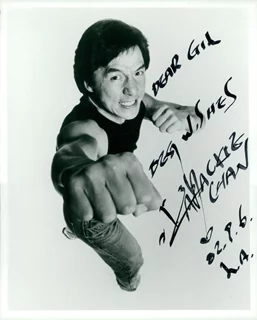 Jackie Chan autograph
