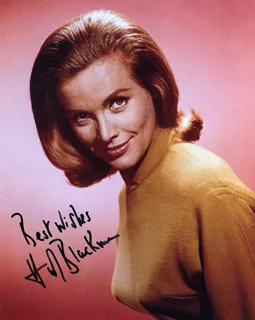 Honor Blackman autograph