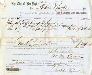 William 'Boss' Tweed autograph