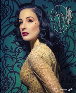 Dita Von Teese autograph