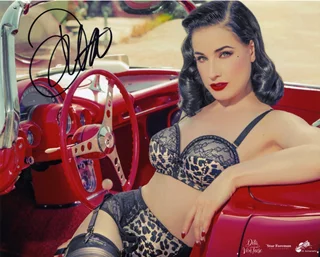 Dita Von Teese autograph