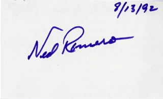 Ned Romero autograph