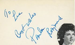 Paula Raymond autograph
