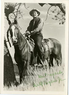 Will Rogers Jr. autograph