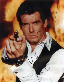 Pierce Brosnan autograph