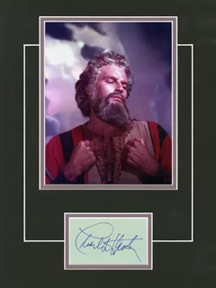 Charlton Heston autograph