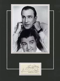 Abbott & Costello autograph