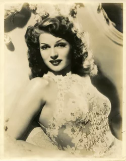 Rita Hayworth autograph