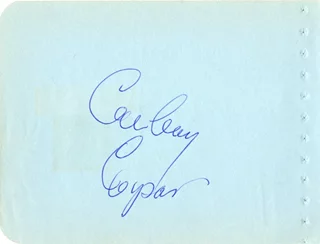Cowboy Copas autograph