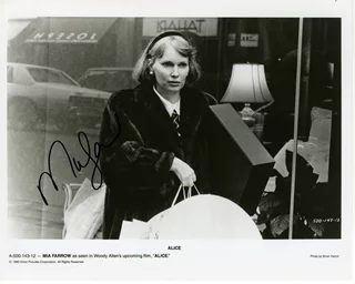 Mia Farrow autograph