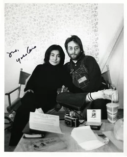 Yoko Ono autograph