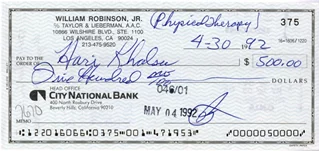 Smokey Robinson autograph