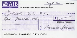 Brenda Fricker autograph