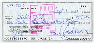 Jack Palance autograph