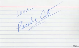 Phoebe Cates autograph