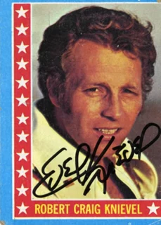 Evel Knievel autograph