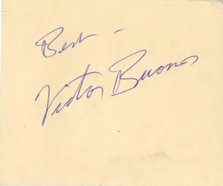 Victor Buono autograph Victor Buono autograph