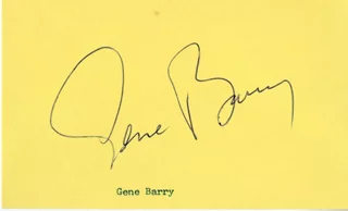 Gene Barry autograph
